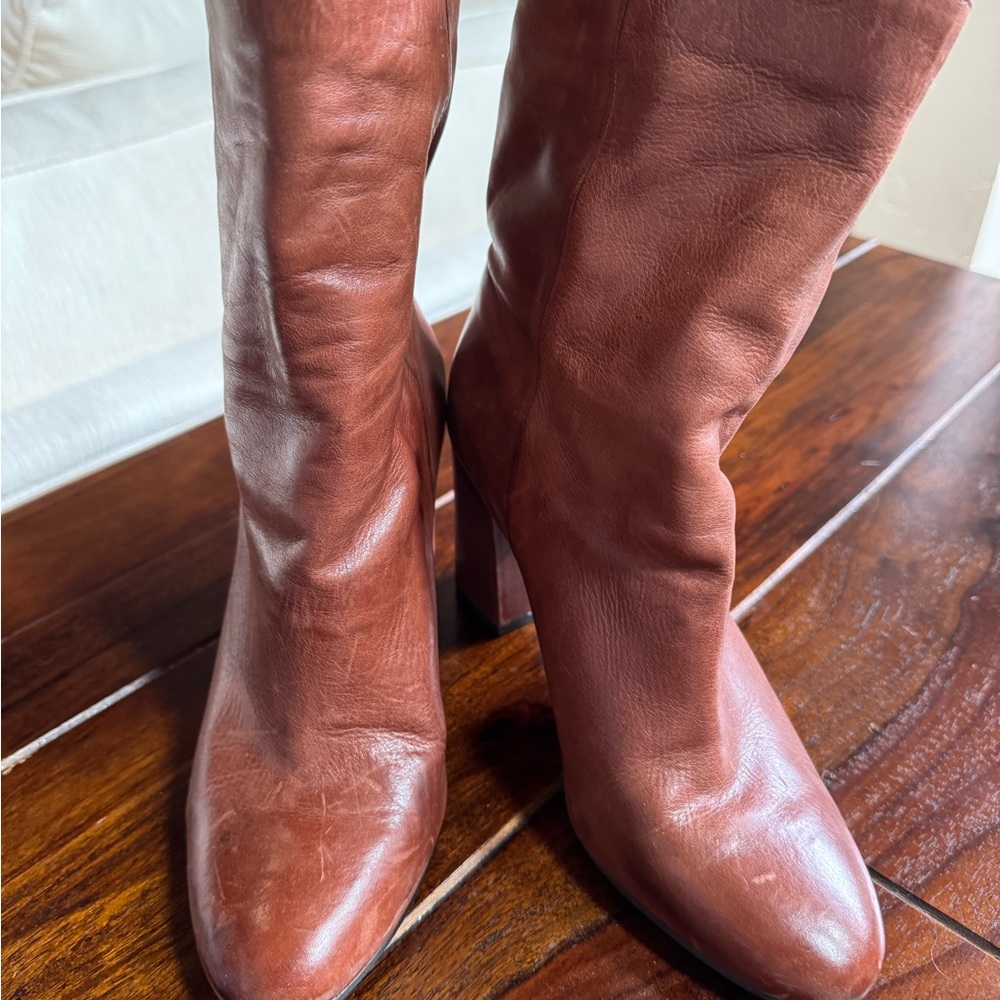 Brown Leather Women's Boots